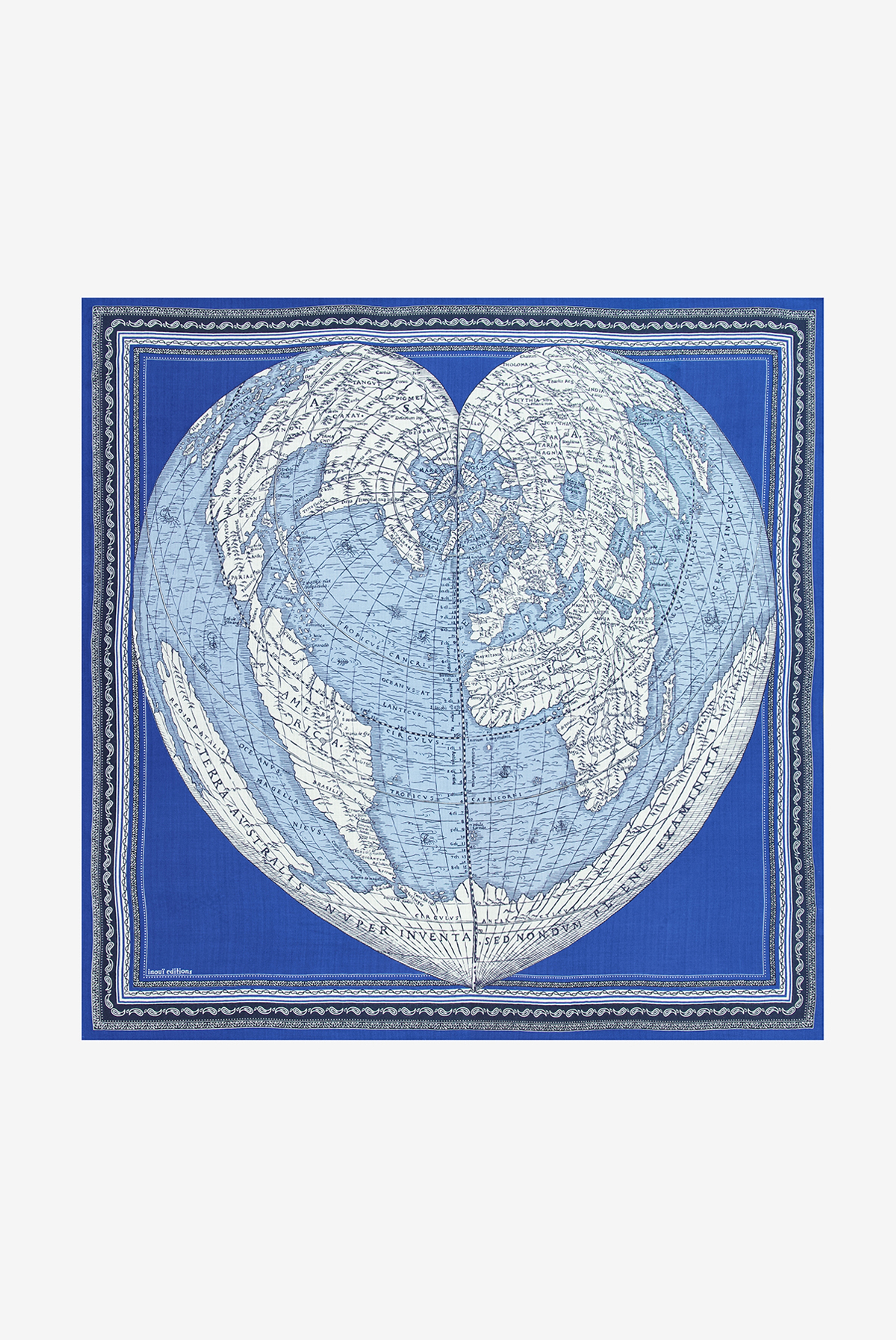Square 130 - Mappemonde - Blue
