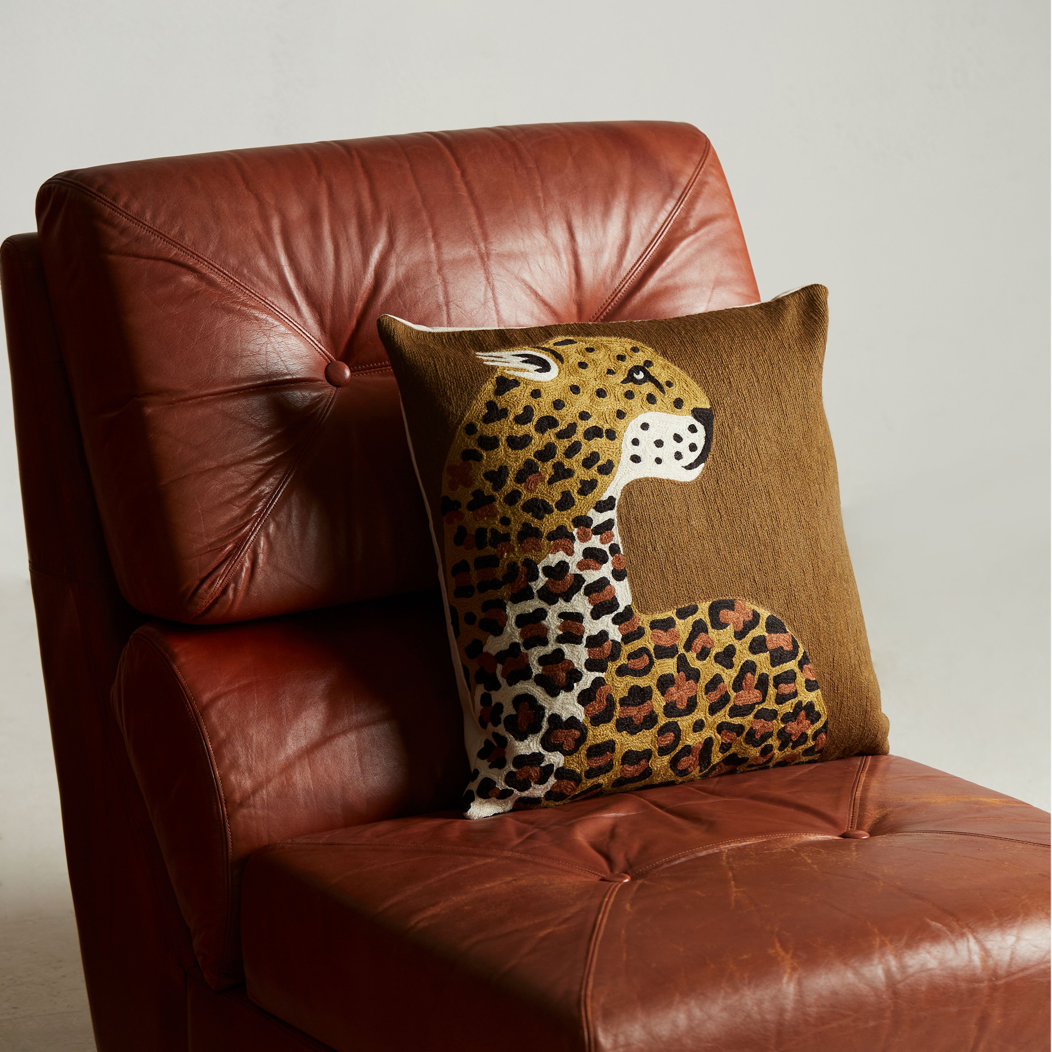 Cushion Cover 45 - Leopard - Saffron