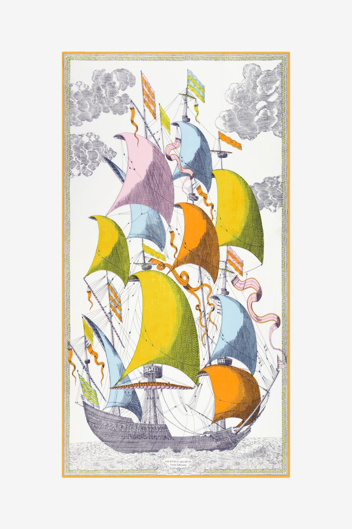 Scarf 100 - Des Rives et des Reves - Multicolor