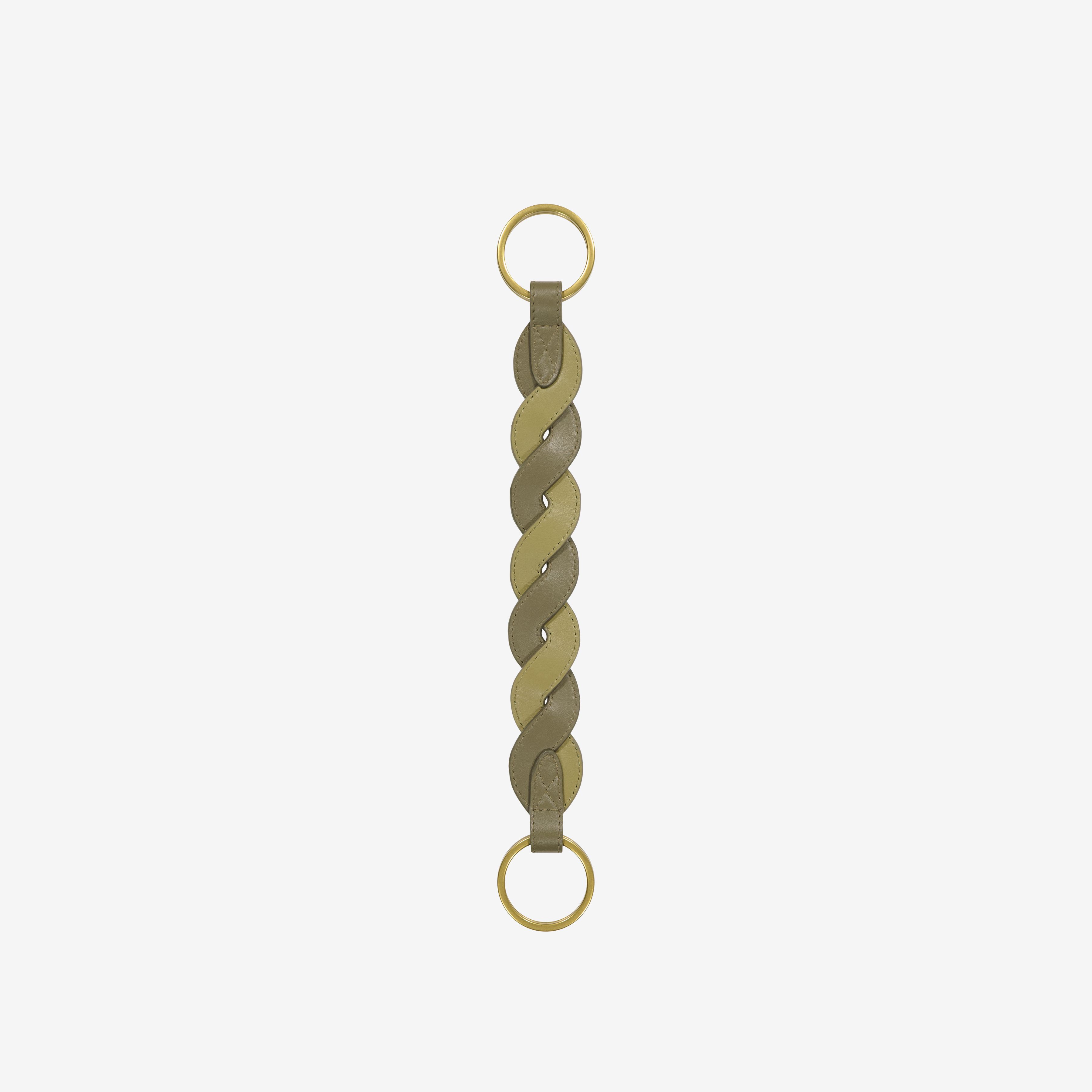 Leather Handle - Braid - Khaki