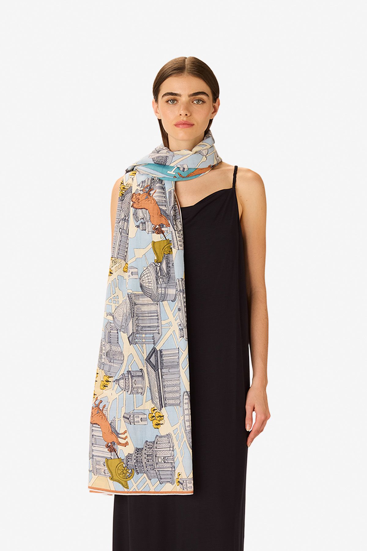 Scarf 100 - Rome - Grey