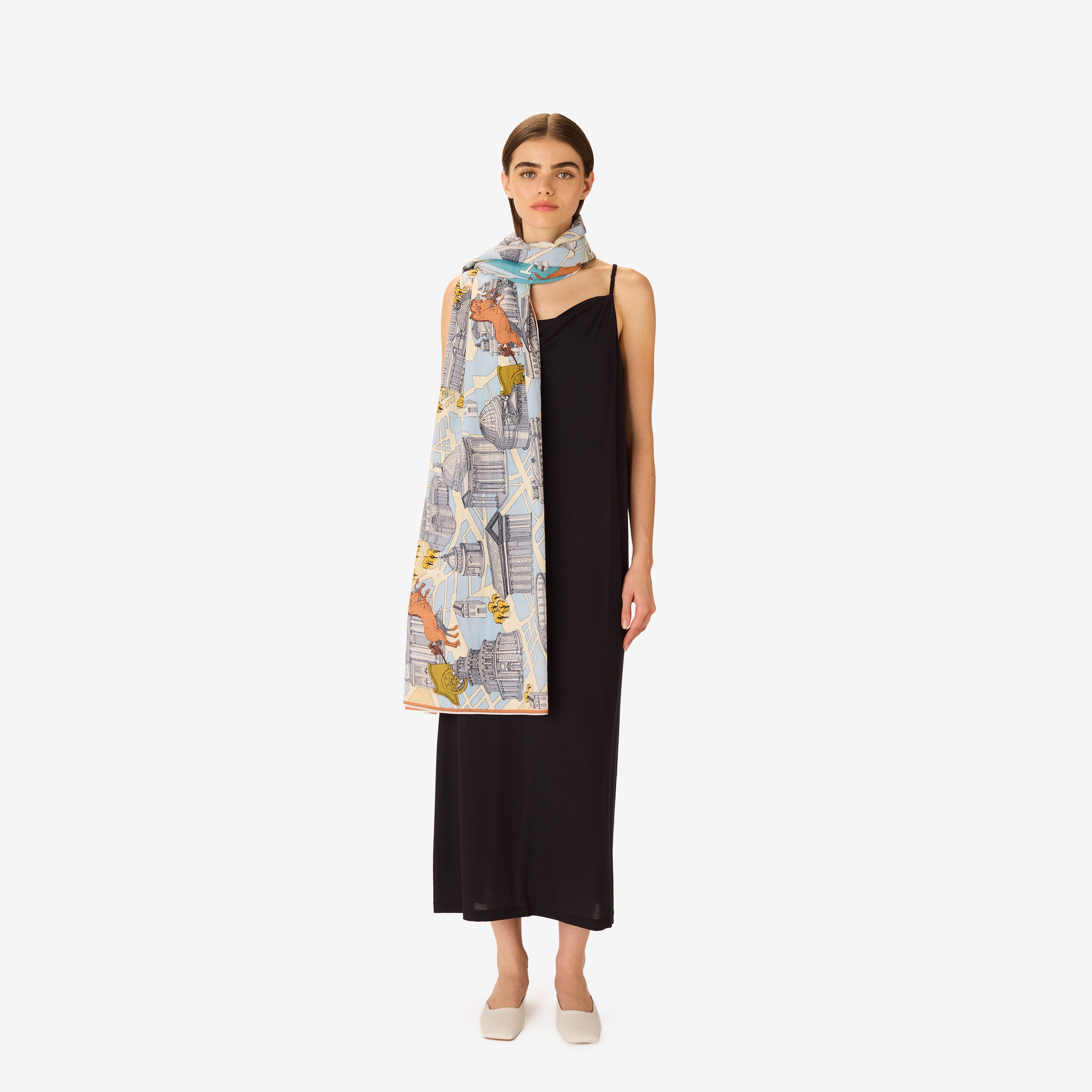 Scarf 100 - Rome - Grey