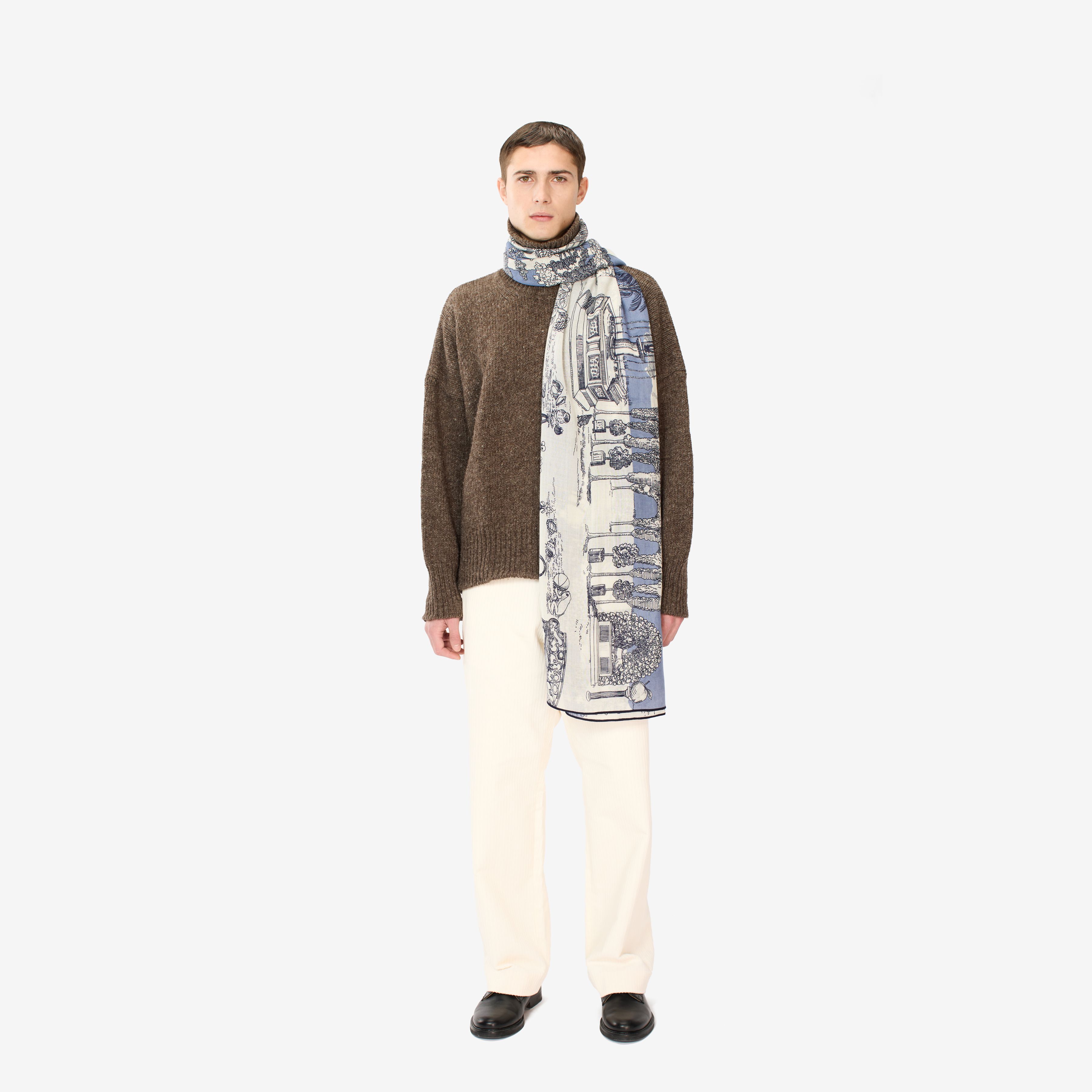 Scarf 100 - Quatre Saisons - Blue