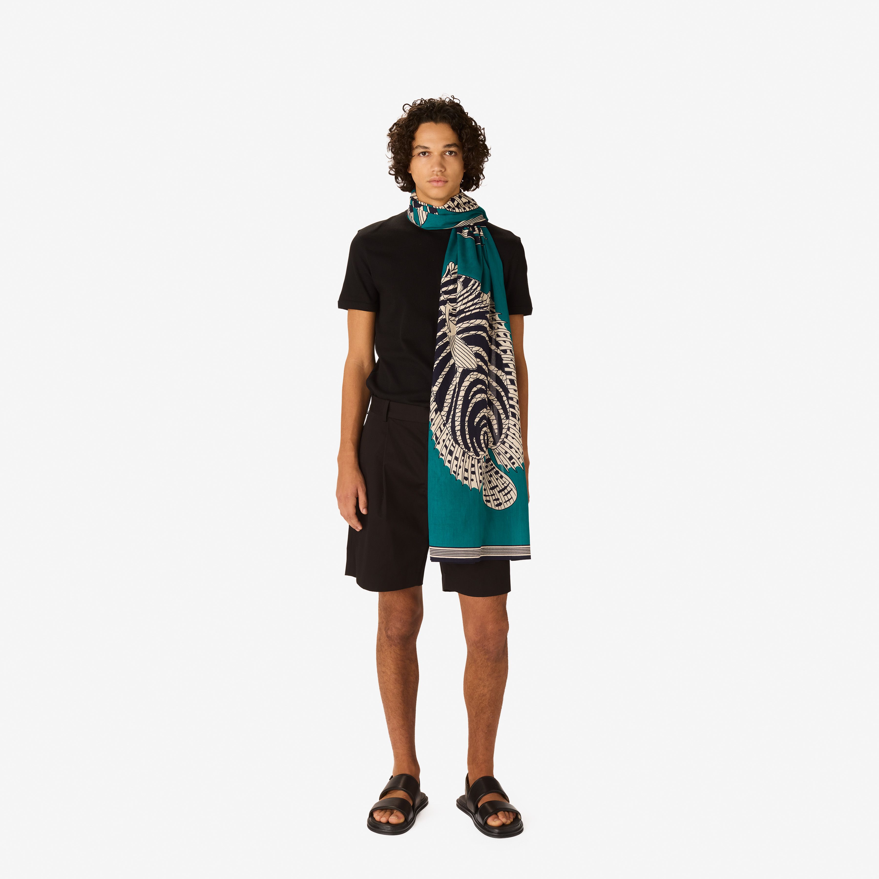 Scarf 100 - Vague - Turquoise