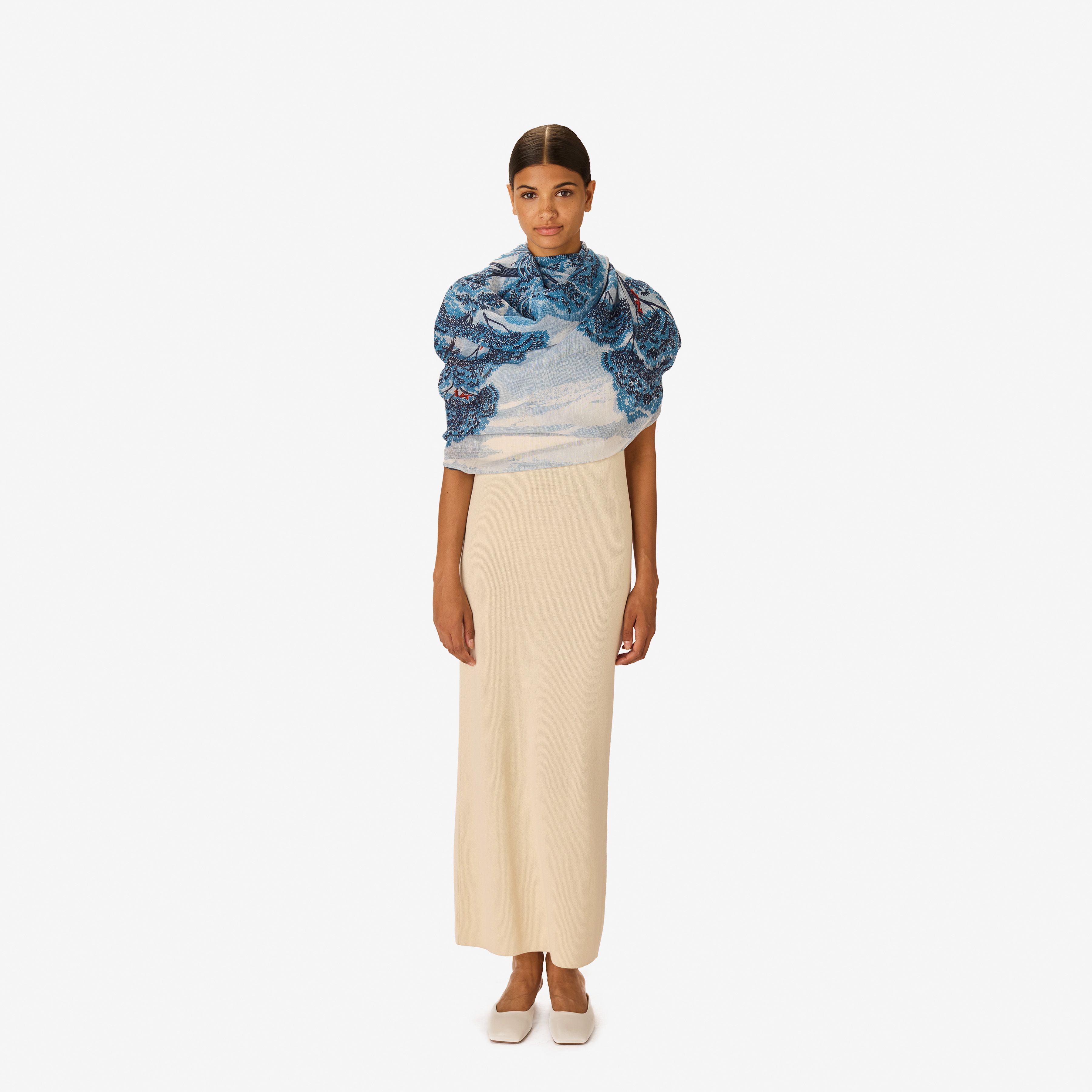 Scarf 70 - Ambroise - Duck Blue