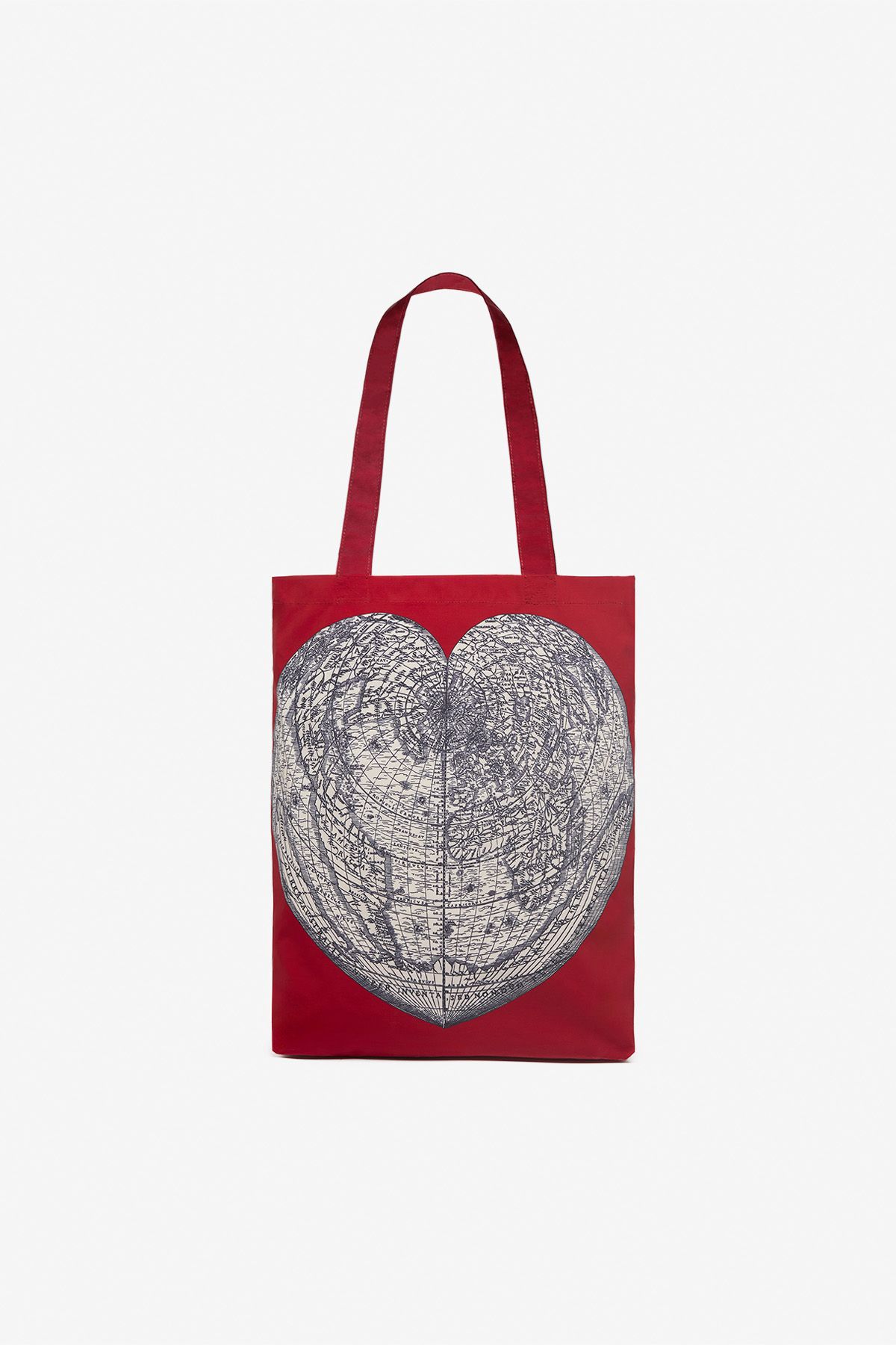 Shopper Bag - Mappemonde - Red