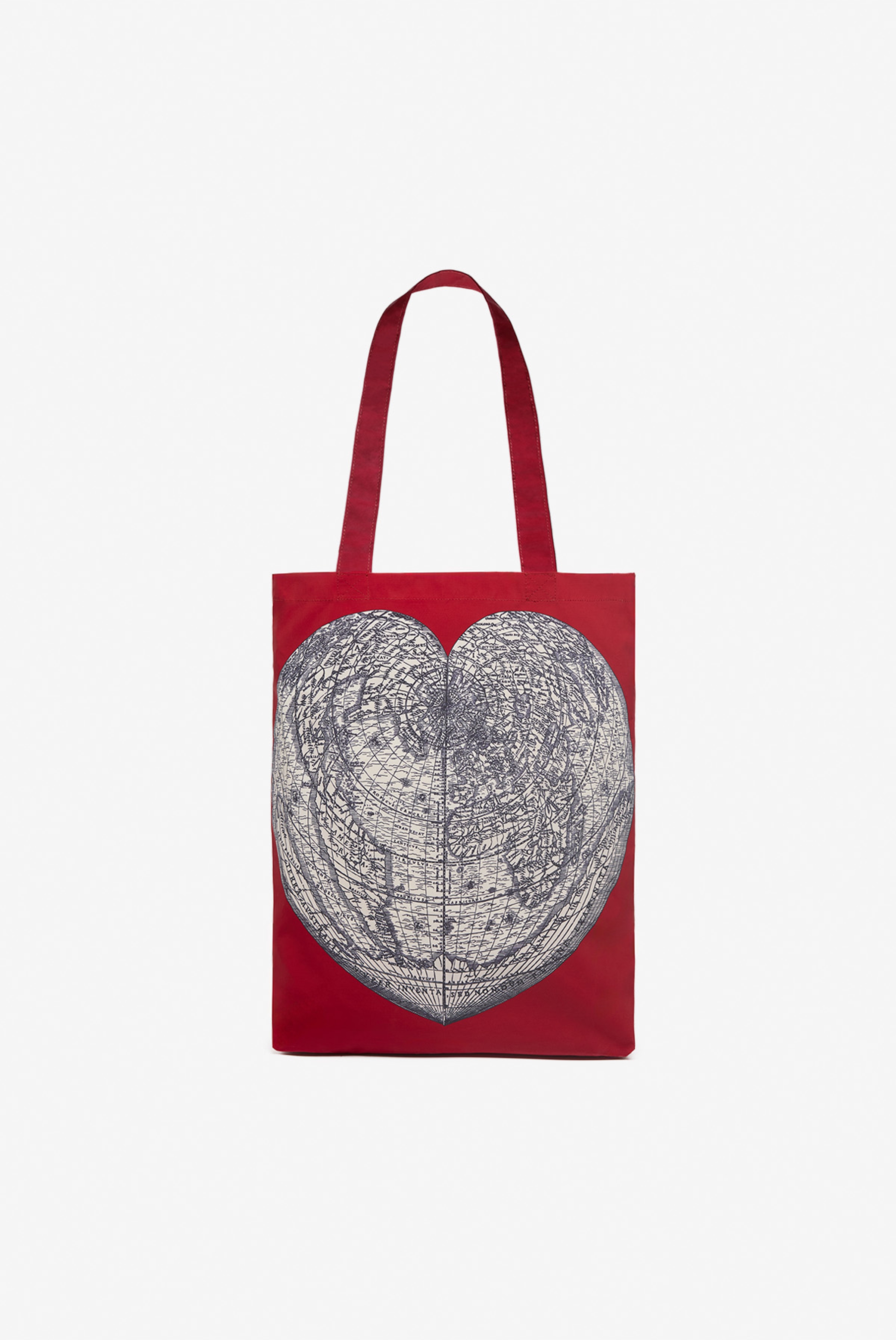 Shopper Bag - Mappemonde - Red