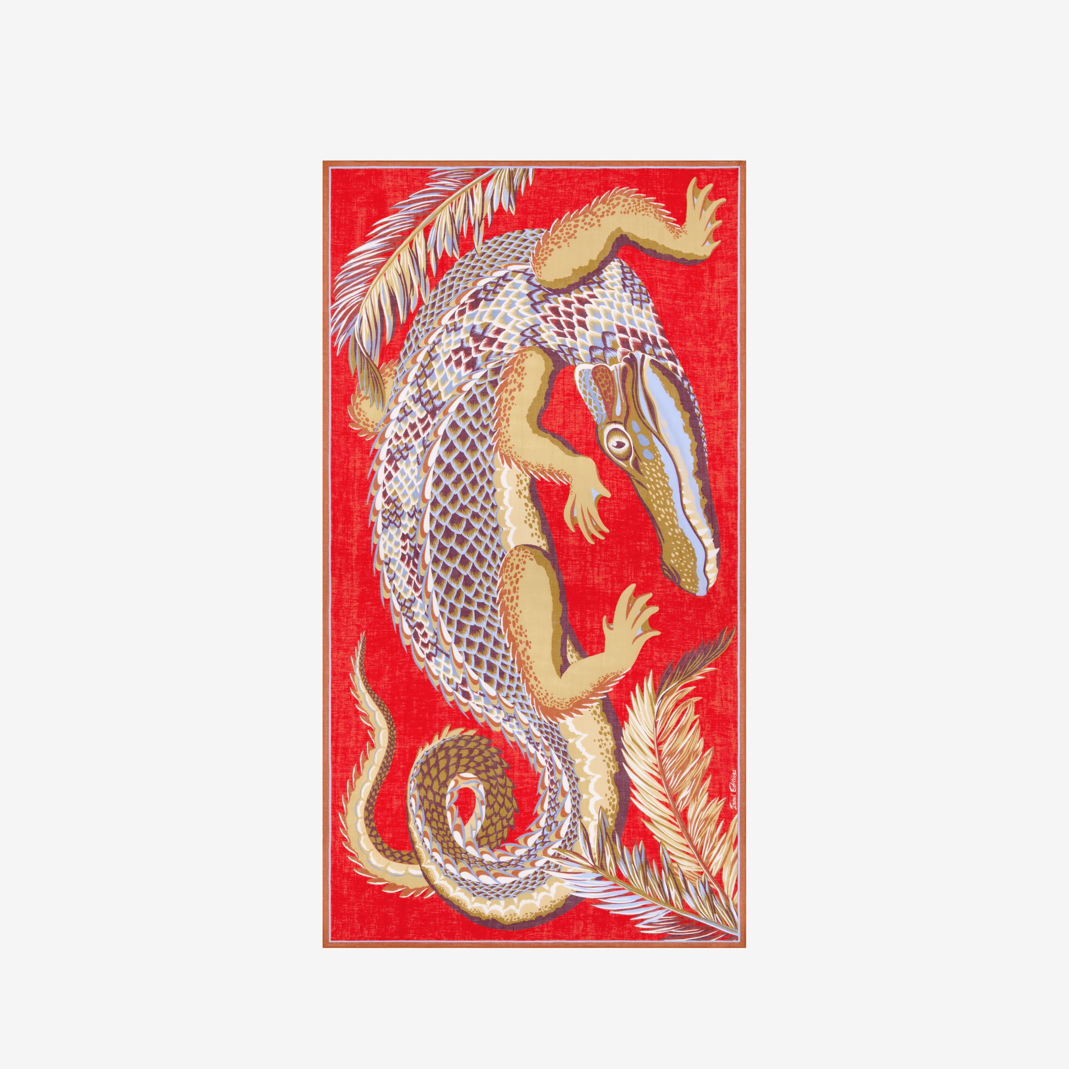 Scarf 100 - Croco - Red