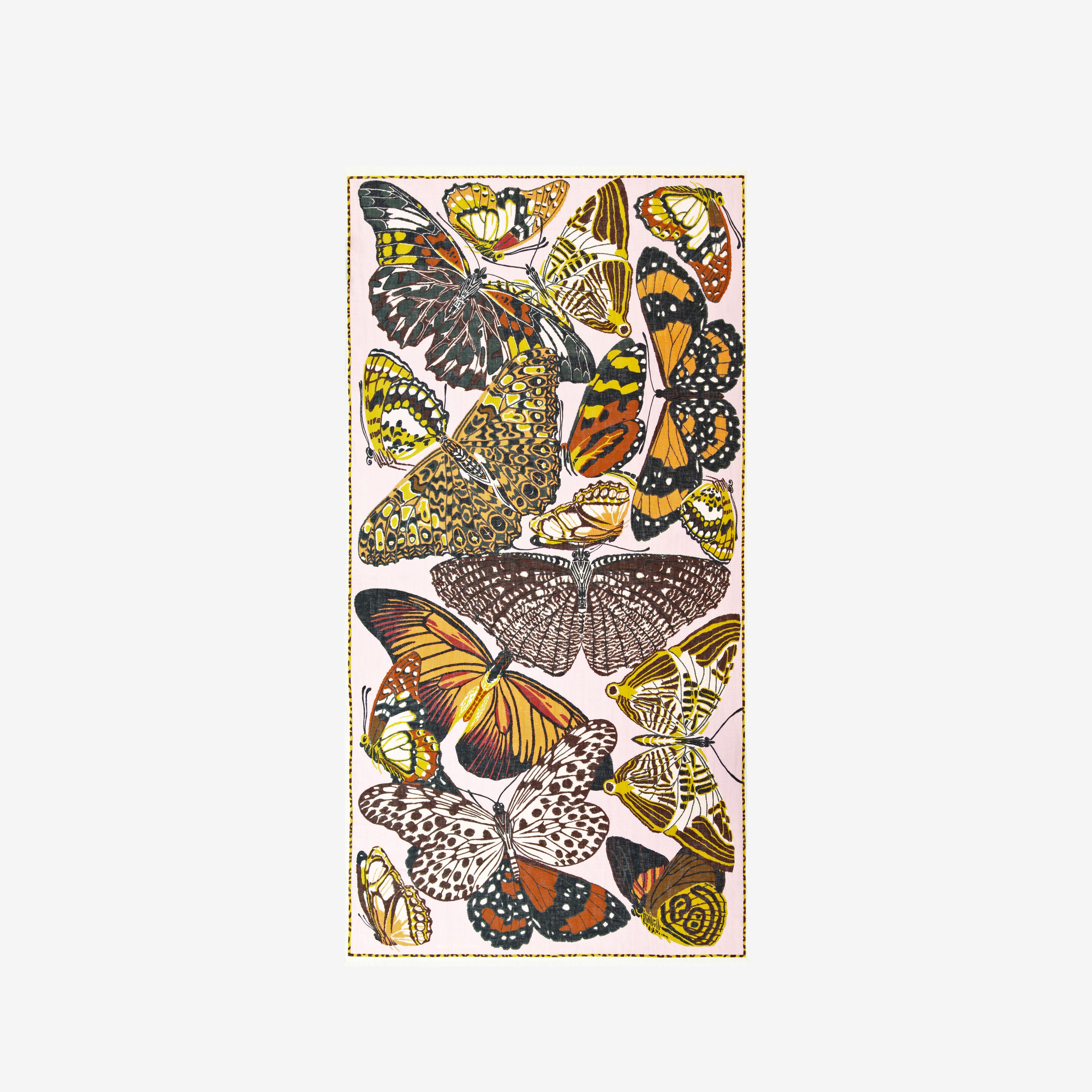 Scarf 100 - Papillons - Nude