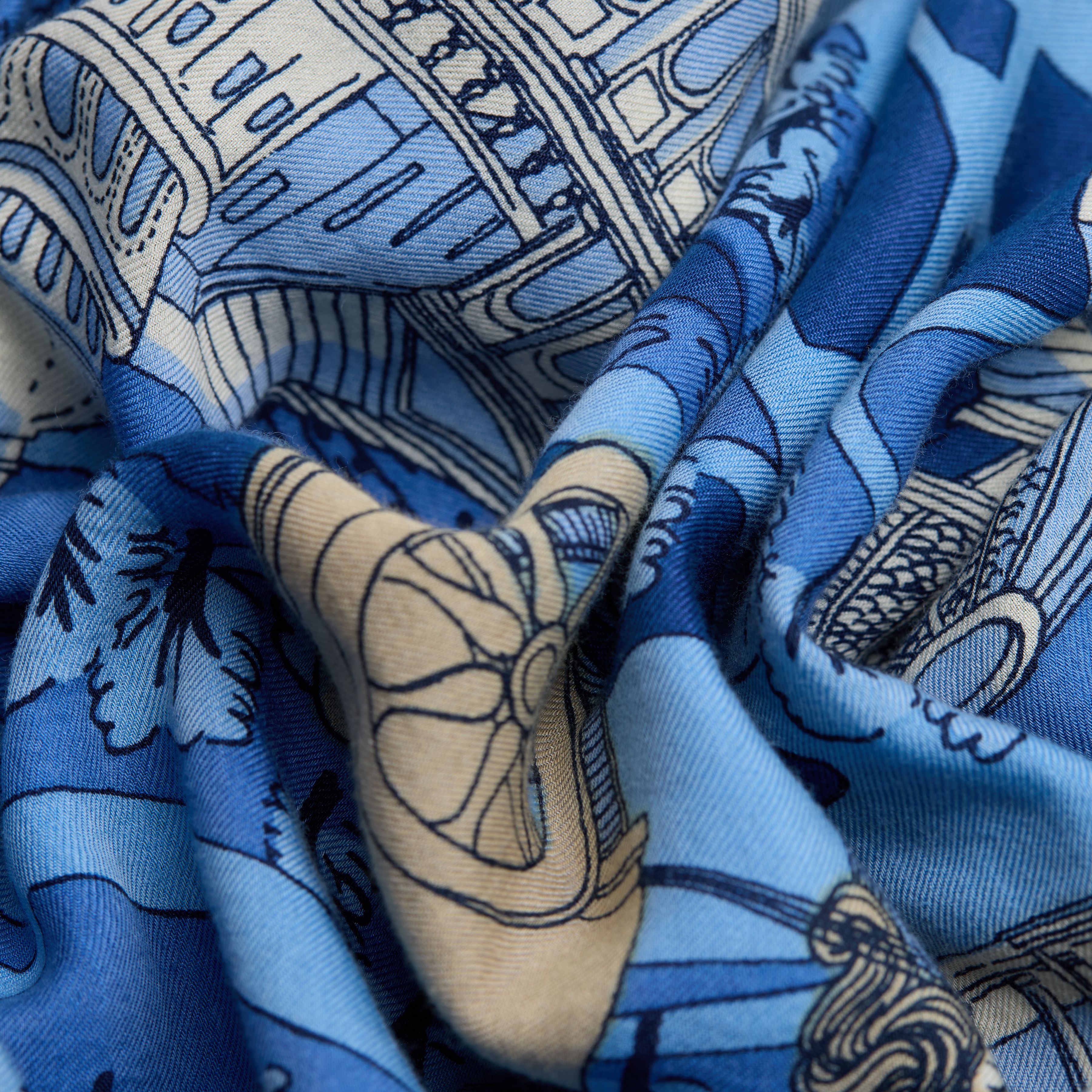 Scarf 100 - Rome - Blue