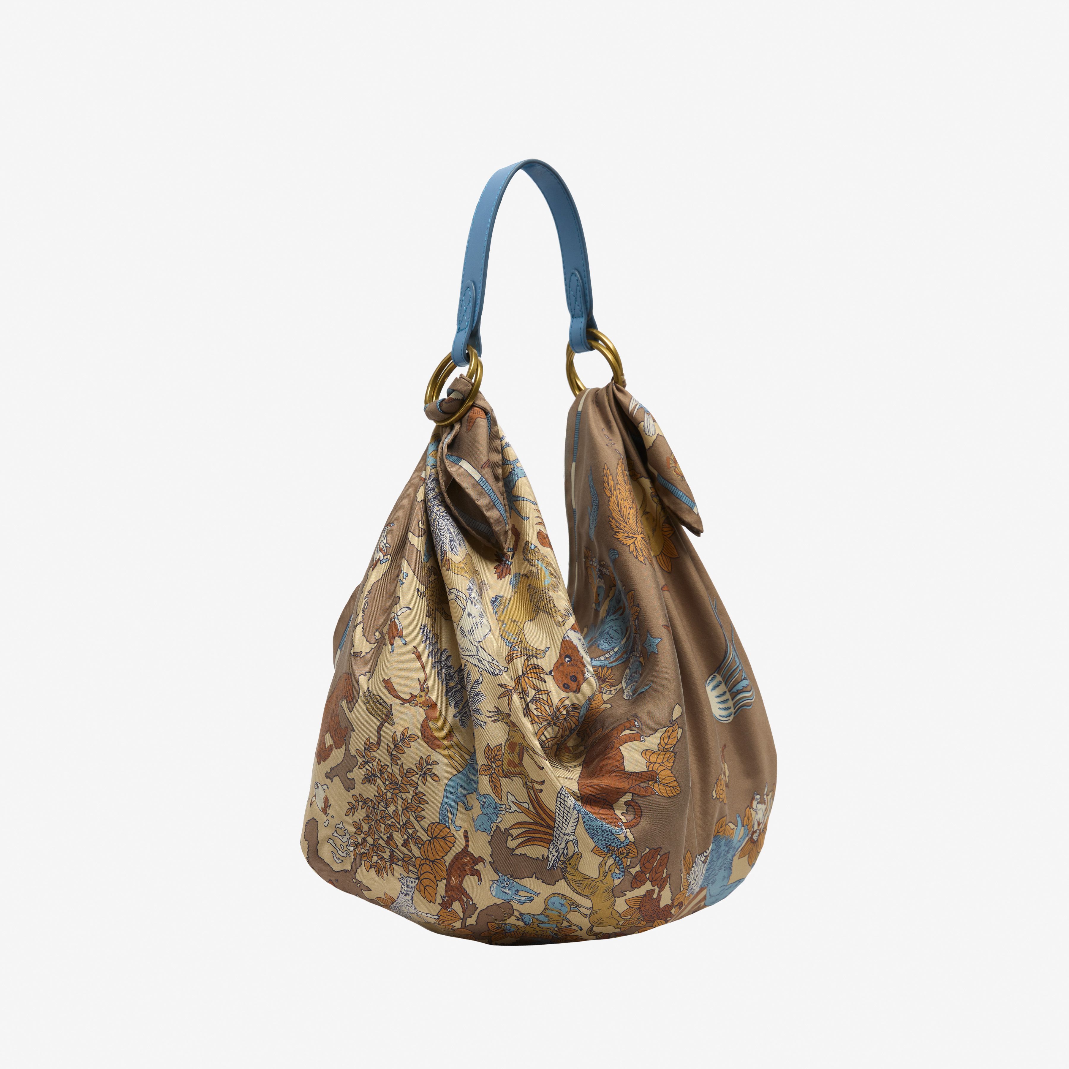 Leather Handle - Light Blue