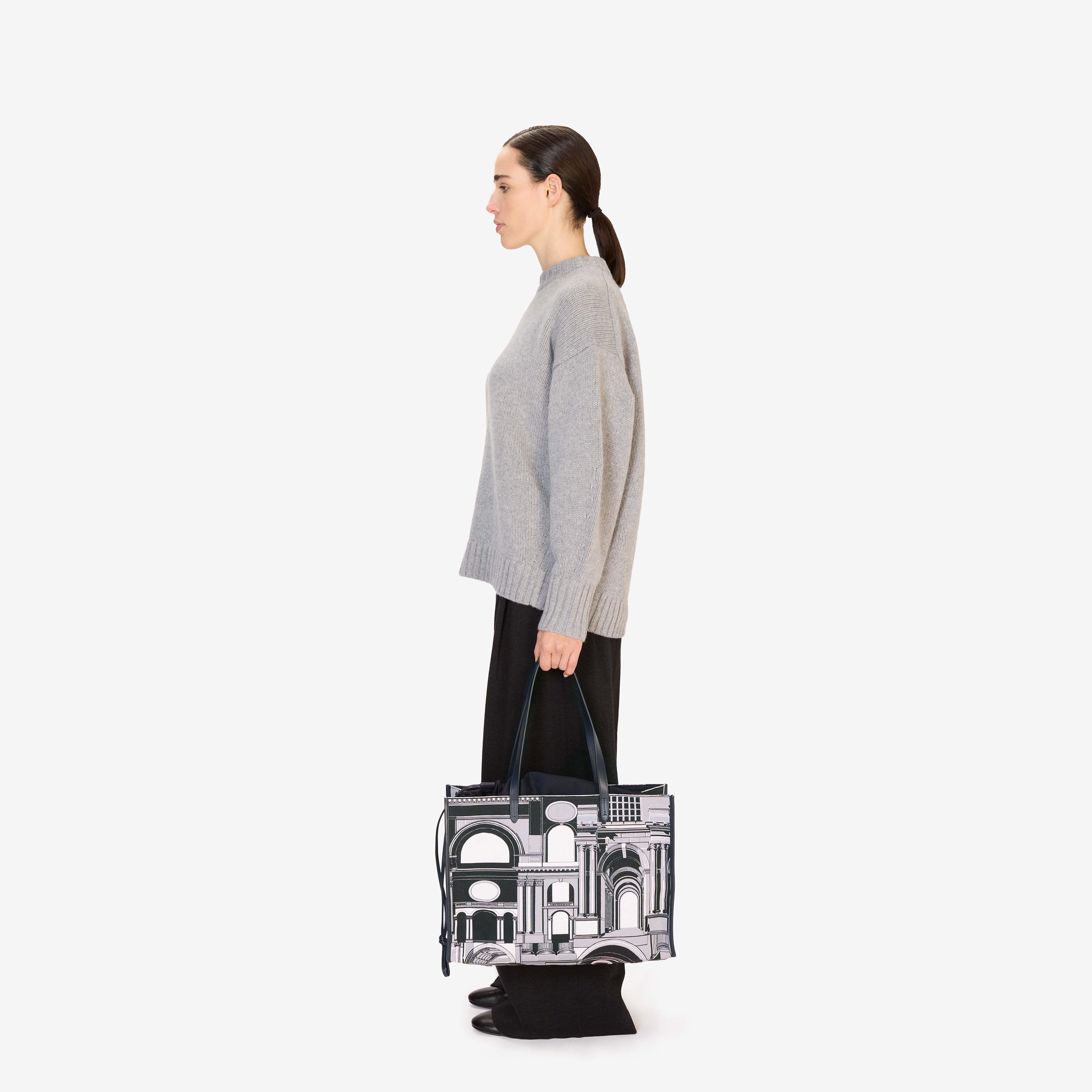 Shopping Bag - Architecture - Black
