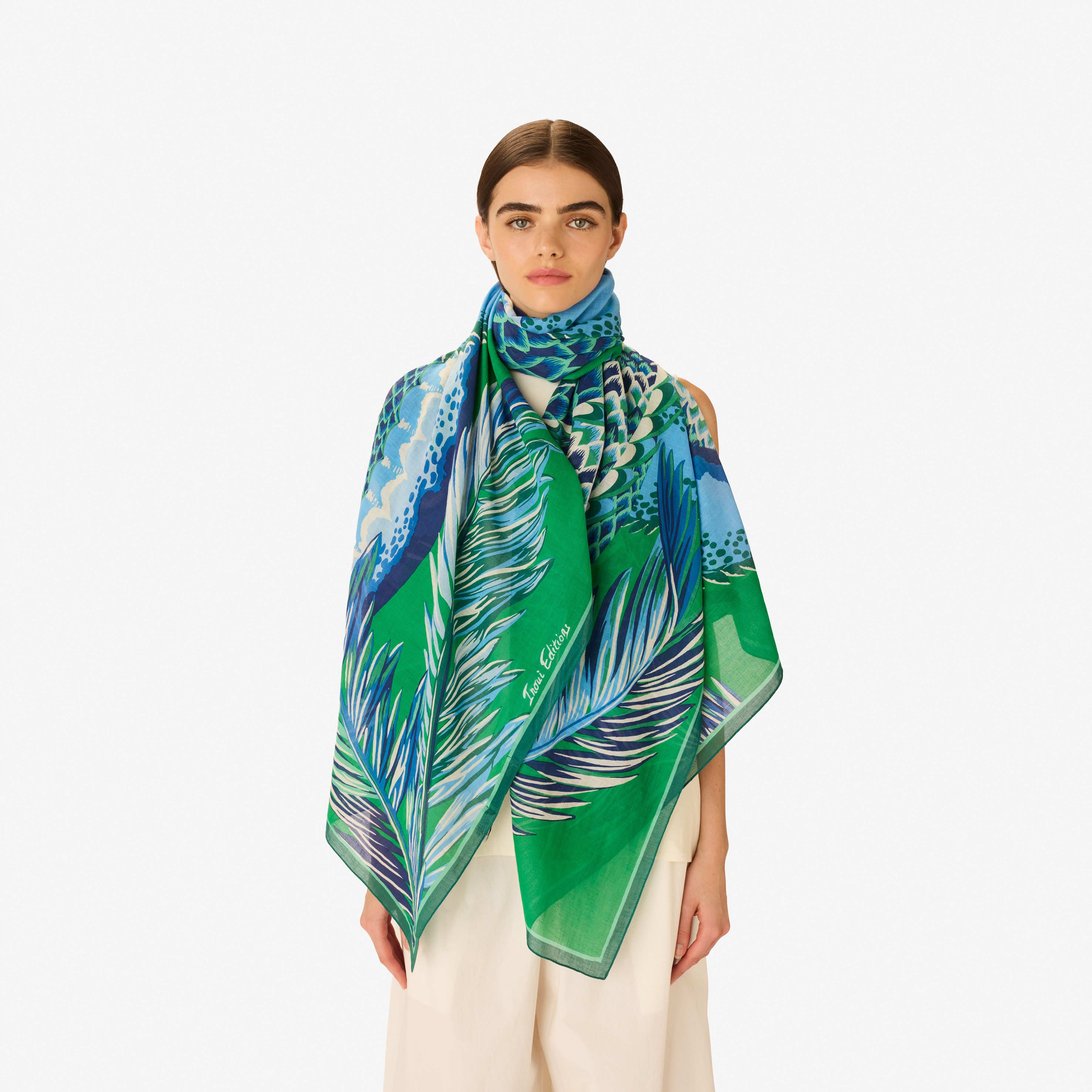 Scarf 100 - Croco - Green